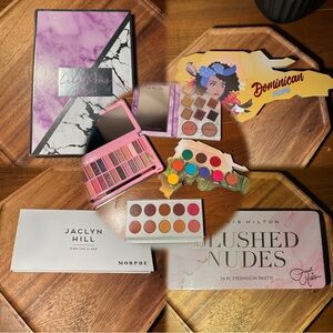 Tarte, Morphe, Paris Hilton and Dominican eyeshadow palette bundle